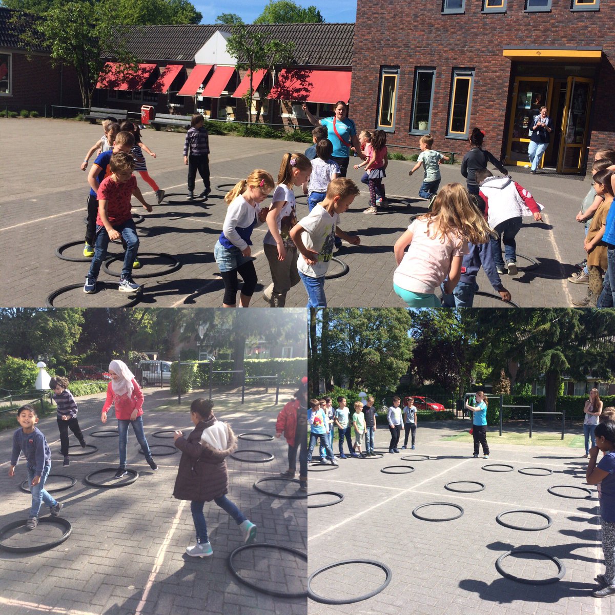 De implementatie doorgepakt waarbij de NT kinderen leren te integreren bij een succesvolle eerste @BeweegWijs dag op #bshetPalet in Hapert.
