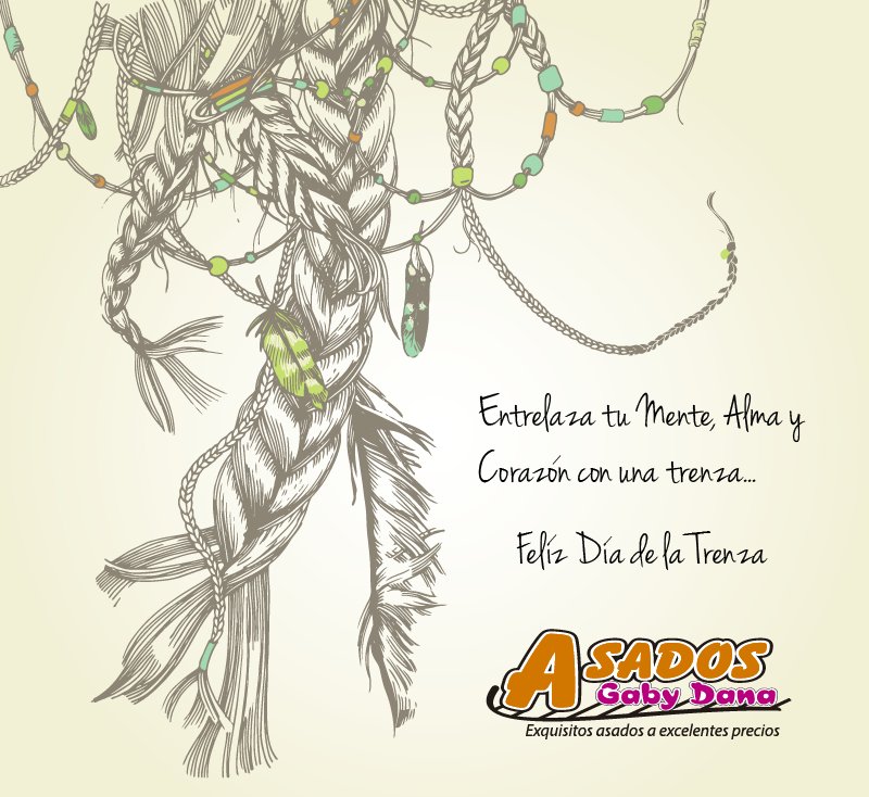 AsadosGabyDana's tweet photo. Iniciemos esta semana con una linda trenza...Felรญz Dรญa de la Trenza les desea @AsadosGabyDana #EtniaNegra #Dรญadelatrenza #braidday https://t.co/aMYWZA9KW9