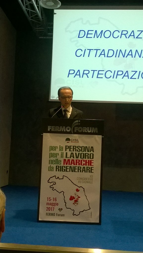 cisljesi's tweet photo. La relazione del segretario Sauro Rossi al congresso Cisl Marche https://t.co/ORNS4k04NA