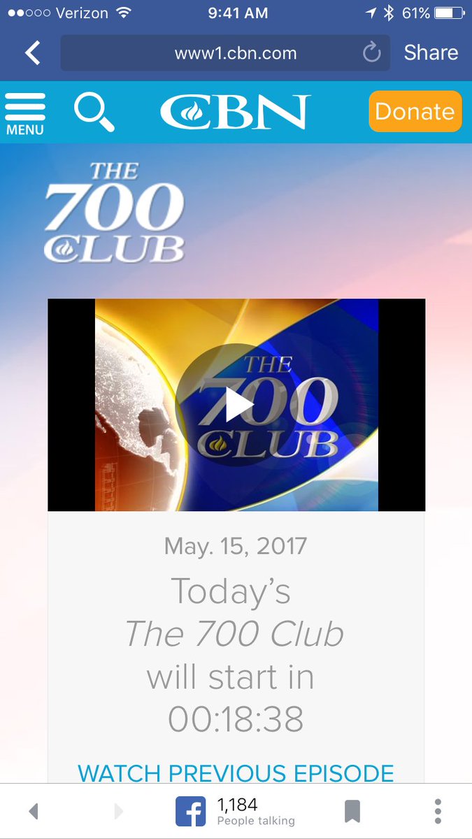 I will be live on the 700 Club at 10am, Freeform network or online!