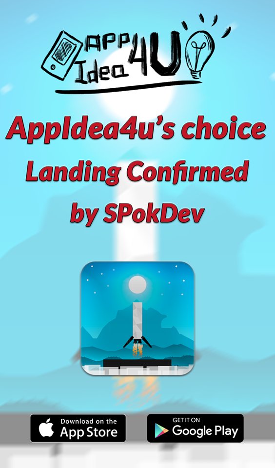 AppIdea4U's tweet photo. Appidea4u' s choice Landing Confirmed by SPokDev

#gamedev #website #collection #game https://t.co/5n99pPqAs9