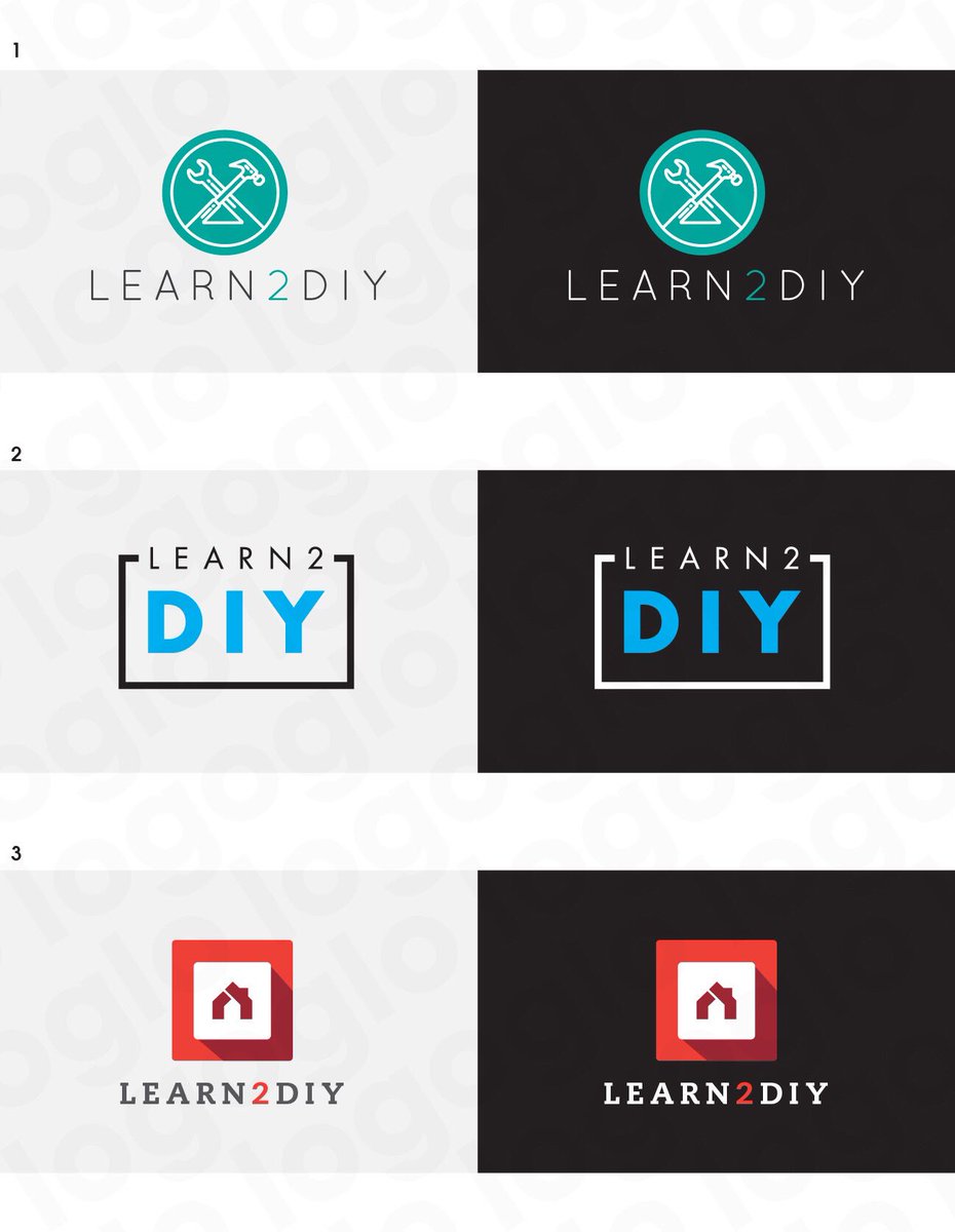 nilsynils's tweet photo. Ok, friends. I'm rebranding my YouTube channel from DIYNils to Learn2DIY and I'm choosing a new logo. What do you like? 1, 2 or 3? https://t.co/bSpka74axC
