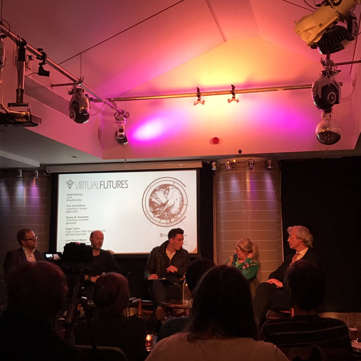 DigiLiberties's tweet photo. #individual v #collaborative #Data Privacy are related as networked life is a constant sharestream @wendyg #VFSalon https://t.co/Lt8bONQKkw