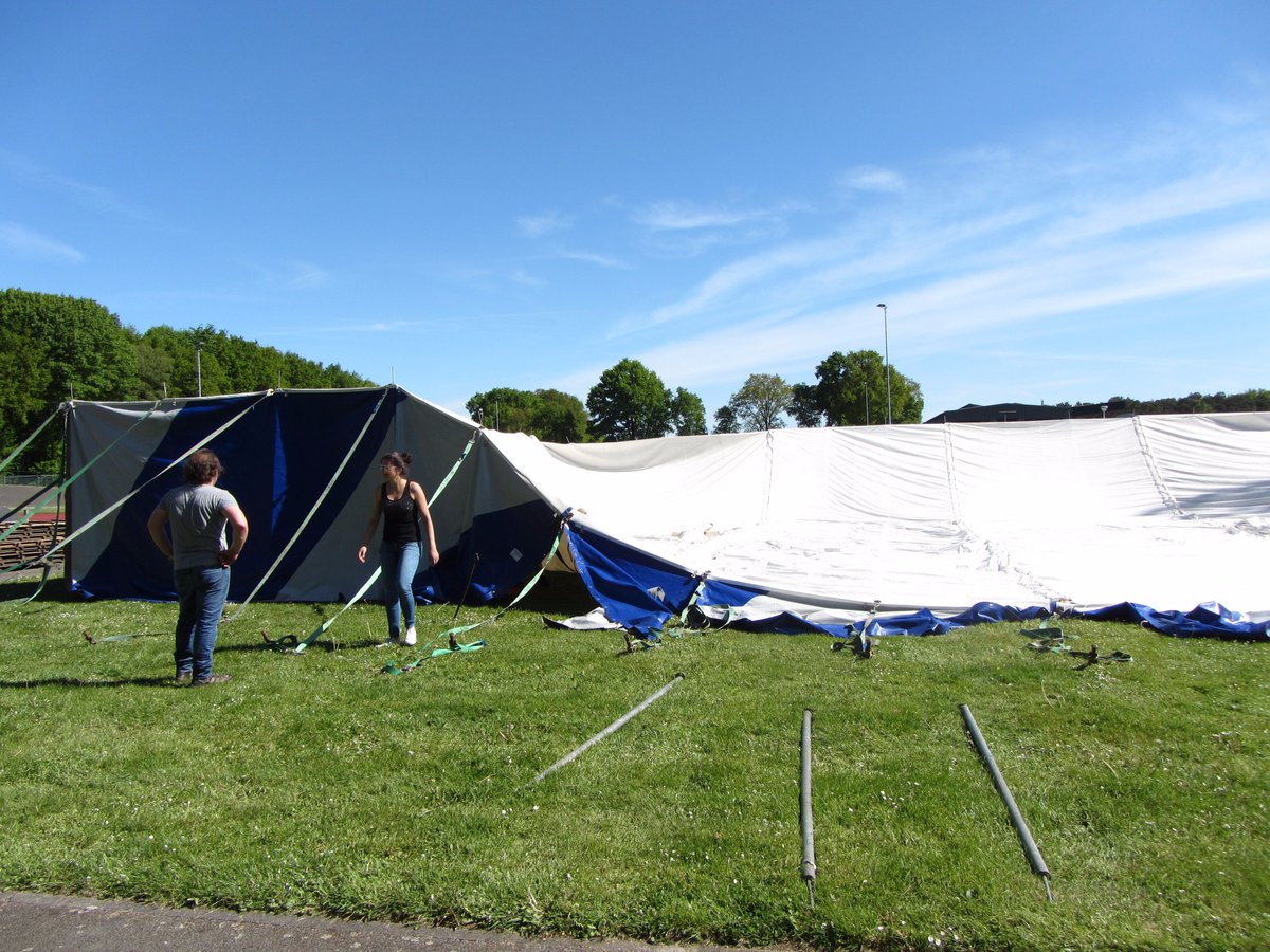 FunathlonFun's tweet image. Vandaag is een week van opbouw begonnen. 19 mei = Fun-Athlon

#gsport #sportersbelevenmeer #stadpeer #funathlon #limburg