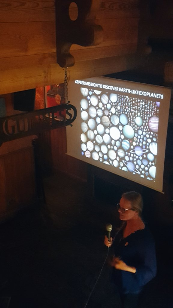 Guinness and space exploration what else do you need? #pint17 #pintofscience #ECR #publishingcampus <a href="/UofGlasgow/">University of Glasgow</a>