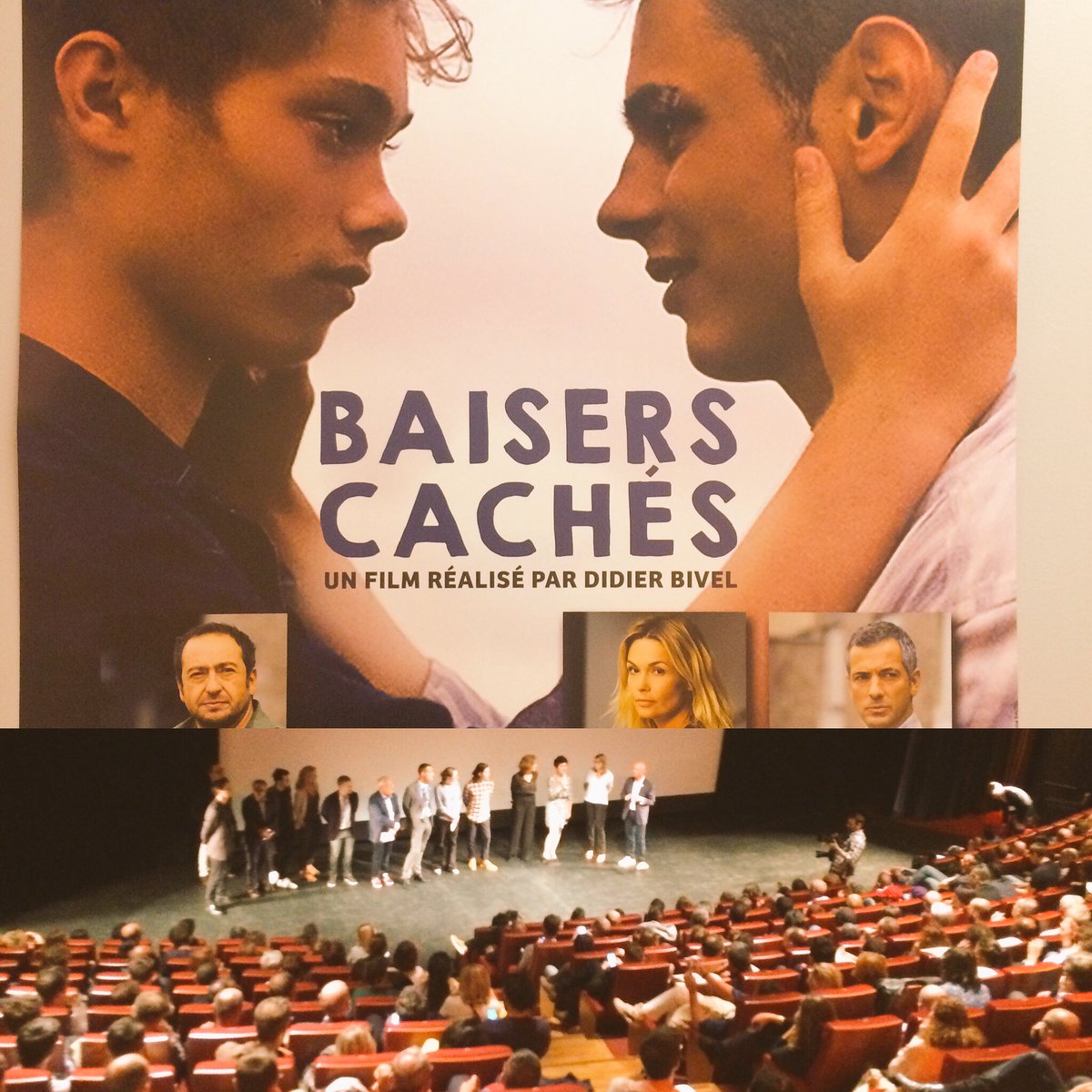 Sandionescu's tweet photo. #projection #france2 #baiserscaches contre #homophobie #forumdesimages salle comble ! +de 500 personnes @lolomakossa @fanny_rondeau https://t.co/bIKGsuPv8q