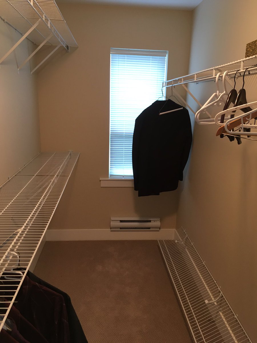inspectormose's tweet image. Have you ever seen a closet SO big it needs a baseboard heater!
