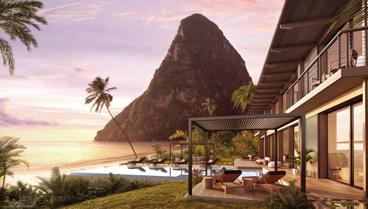 AltonLife's tweet photo. St. Lucia’s Most Beautiful New Beach Homes are Nestled Between the Pitons https://t.co/PMamVdqCD1 https://t.co/GCh0aFHTR7
