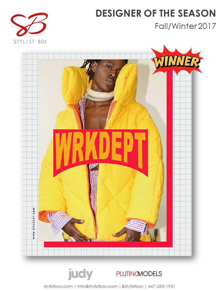 StylistBox's tweet photo. Congratulations to @WRKDEPT for winning Stylist Box Designer of the Season Award FW17! #SBDSAward https://t.co/E6YvTZRVEl https://t.co/KrjNuM0qU6