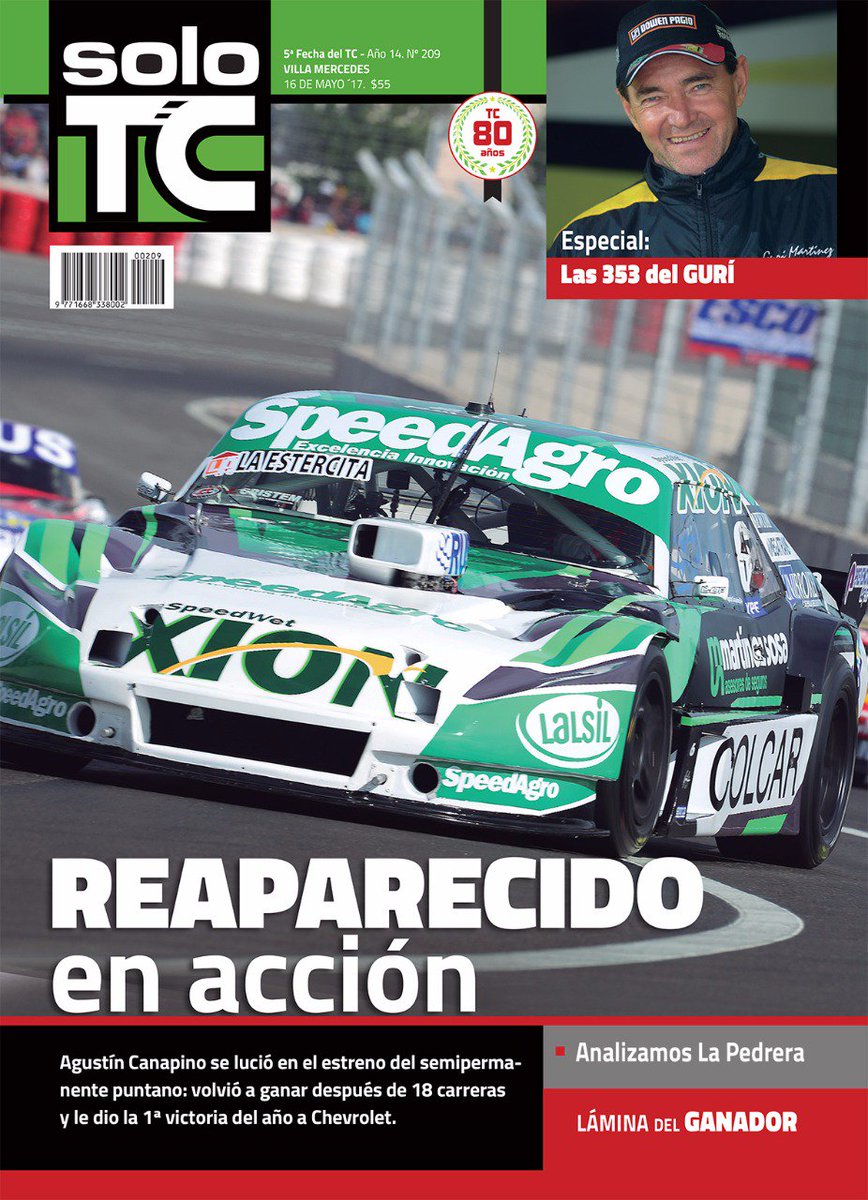 solotcOK's tweet photo. El martes, no te olvides... 
#TCEnLaPedrera 
#LáminaDelGanador
#Las353delGurí
#TCP
#TCM #TCPM
#TurismoCarretera https://t.co/bv0QuEtYZu
