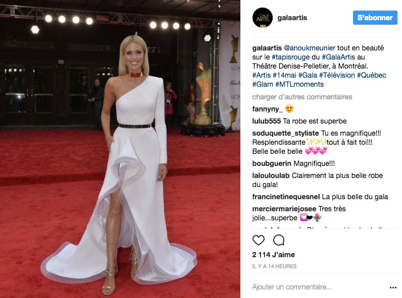 JessicaDostie's tweet photo. 3 designers qui ont brillé hier sur le tapis rouge de @GalaARTIS : @DENIS_GAGNON @DUY_Collection #maba https://t.co/2TDcZryUvX https://t.co/2o8G88i8Y4