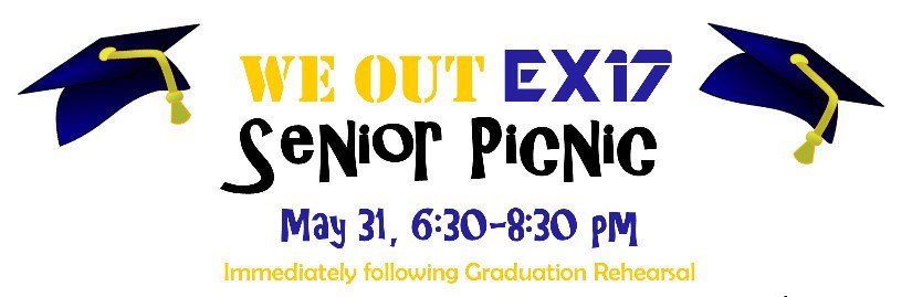 FriscoHigh2017's tweet photo. A little birdie told me the senior picnic ticket link is still up. Shhh, but go get your tix quick, quick, quick!!!! https://t.co/s8EXkzLKOO https://t.co/Sivf6xDRKX