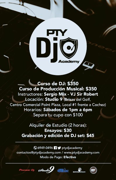SergioMixPTY's tweet photo. Ya te inscribirte para el nuevo #CursoDeDj?? Iniciamos este Sábado a la 1pm en #Studio9 de #BrisasdelGolf info al 69490496 #BeARealDj 😀 https://t.co/DWa2iOFVdd