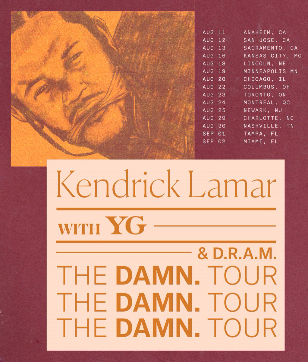 SAPCenter's tweet photo. JUST ANNOUNCED: @kendricklamar is coming to SAP Center on August 12! Tickets go on sale May 20th! https://t.co/4574LYJ2j1