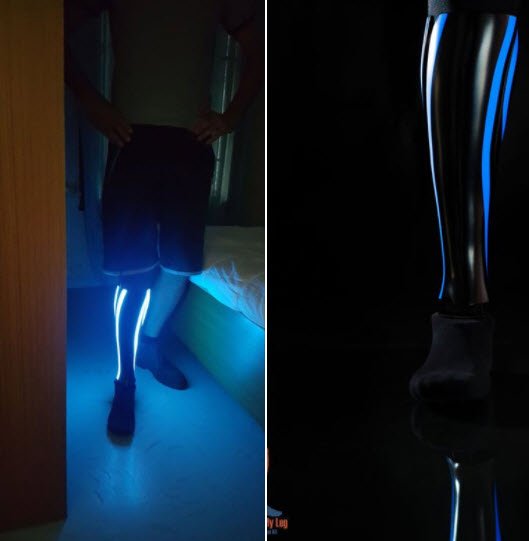 LumiLor's tweet photo. Beyond excited to share this, a LumiLor enhanced #prosthesis from Print My Leg #OpenSource #personalizedprosthetic https://t.co/O1VXxg5mOf https://t.co/KLkOraoq3O