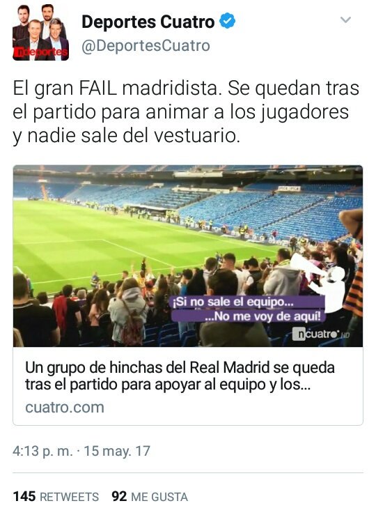 ProfetaCholista's tweet photo. Para una vez que intentan ser una afición de verdad, sus jugadores pasan de ellos y no les hacen ni caso

Orgullosos de no ser como vosotros https://t.co/wzRxb7HcZV