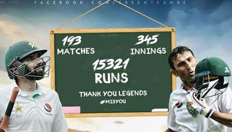 Jameel040's tweet photo. Two pillars of Pakistan Cricket <3 #Legends 💚💚💚💚
#MisYouLegends 😘😘😘😘😘 https://t.co/icjCIDWS37