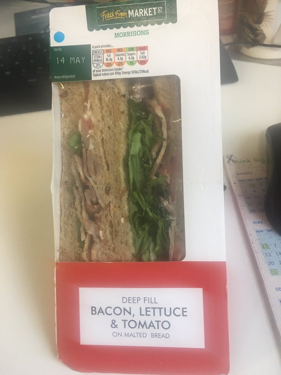 lizwigley's tweet photo. @Morrisons was sold this out of date sandwich this morning at your Eccles store 😡😡 https://t.co/h4zYAjKyaC