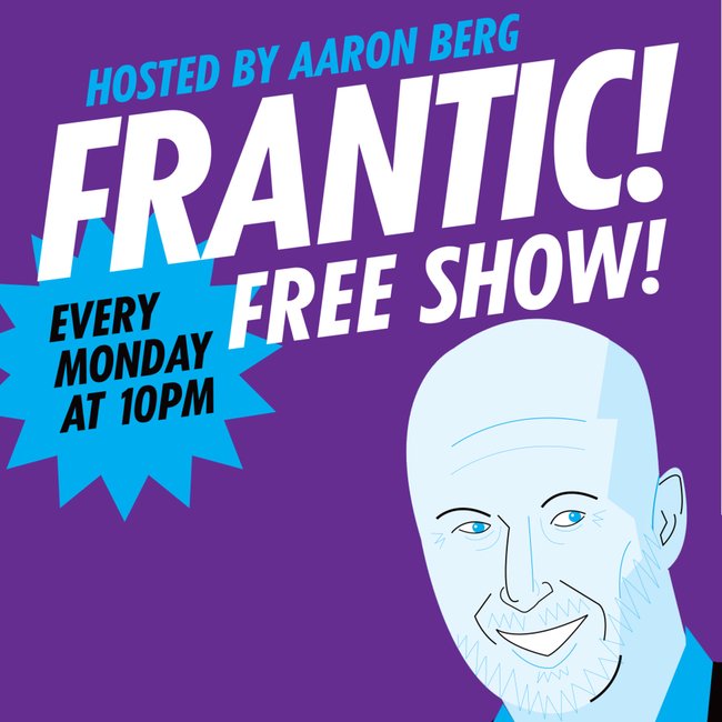 10PM Frantic! <a href="/TheStandNYC/">The Stand NYC</a> <a href="/aaronbergcomedy/">Aaron Berg</a>
 <a href="/marknorm/">mark normand</a> <a href="/ChristineMeehan/">Christine Meehan</a> <a href="/joebartnick/">Joe Bartnick</a> <a href="/luchanagatica/">Luchana Gatica</a> <a href="/ItsEvanWilliams/">Evan M. Williams</a> ow.ly/BuHj30bAs8i