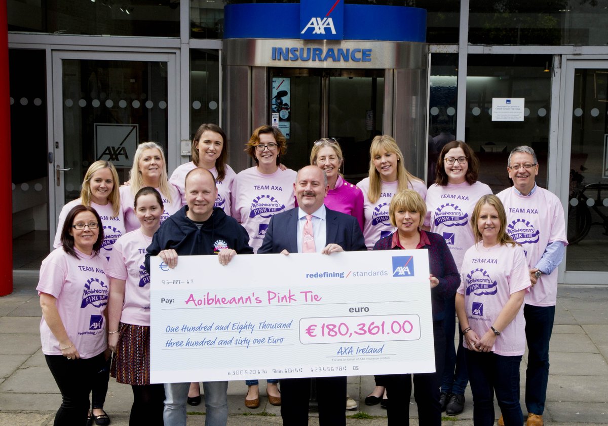 Axa Ireland Twitter We Launched Our Partnership With Aoibheannpinkt Last Year And Pledged To Raise 100 000 Thanks All Staff Over 180 Was Raisedpic Twitter Com