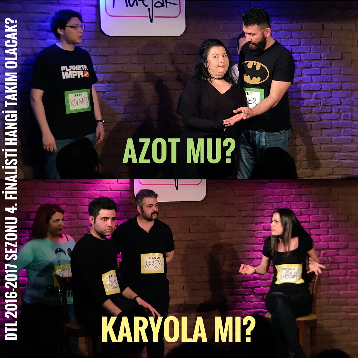 bkmmutfakDTL's tweet photo. Finalist hangi takım olacak? @Aklaziyanoyuncu mu, @tiyatrokaryola mı? 🤔🤔
Cevabı 16 Mayıs Salı @BKMMutfakSahne'de! 😉😉
https://t.co/MxIzDA0QPD https://t.co/fTO8BWEkUk