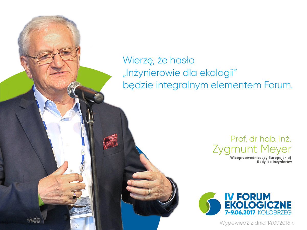 ForumEko's tweet photo. Prof. dr hab. inż. Zygmunt Meyer moderatorem Forum Ekobudownictwa, które odbędzie się 8 czerwca w czasie IV #ForumEkologiczne-go! https://t.co/pulzEwLSYZ