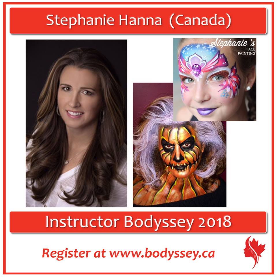 TBodyssey's tweet photo. #Bodyssey welcomes Quebec Facepainting sensation Stephanie Hanna to the teaching team @TBodyssey in April 18, Banff, Alberta. #CAFABA https://t.co/K9xT9zphE4