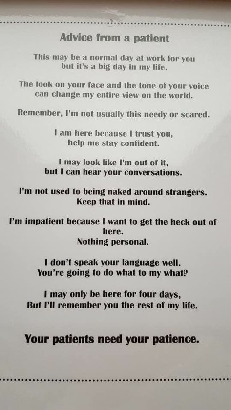 #wmty17 #RCN17 

Advice from a patient 

'People not patients'