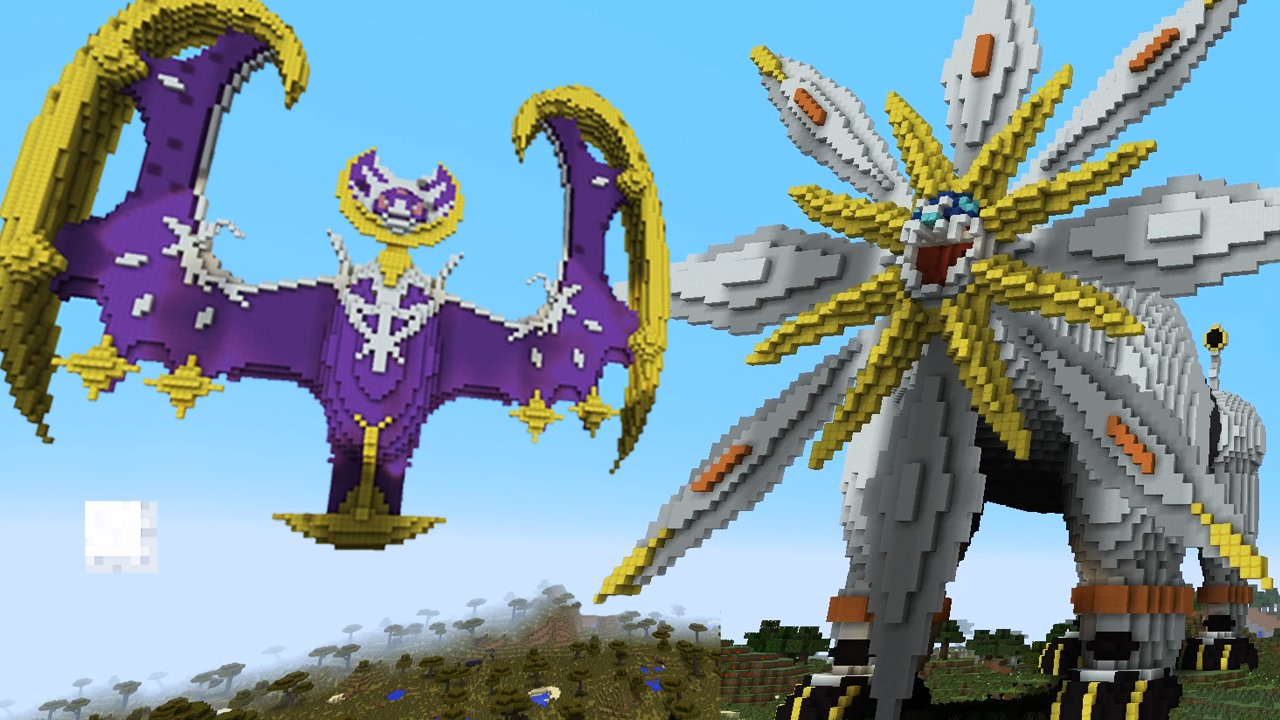 ULTRA SOLGALEO vs ULTRA LUNALA - ILHA LUCKY PIXELMON MINECRAFT 