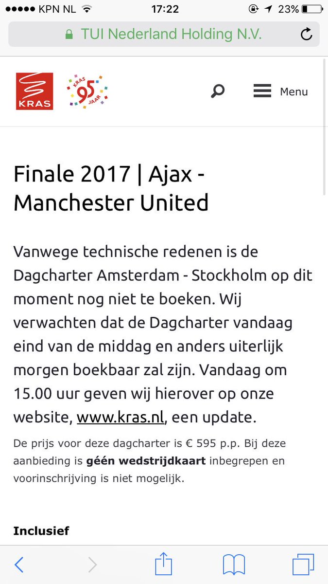 Hallo <a href="/TUINederland/">TUI</a> &amp; @kras,
Ik heb al 200x op F5 gedrukt maar helaas zie ik de update van 15u nog niet?
Straks mis ik mijn vlucht 😨🛫