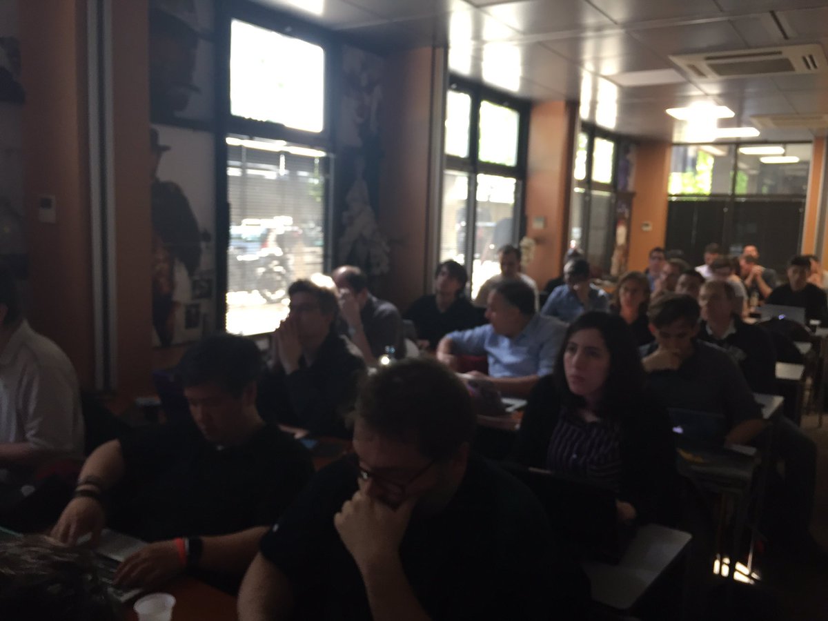 ClusterEuCamp's tweet photo. .@AdrienBlind, @jcorioland &amp; @dgageot rocking the @docker Swarm workshop. https://t.co/Sqzo7hg5hM