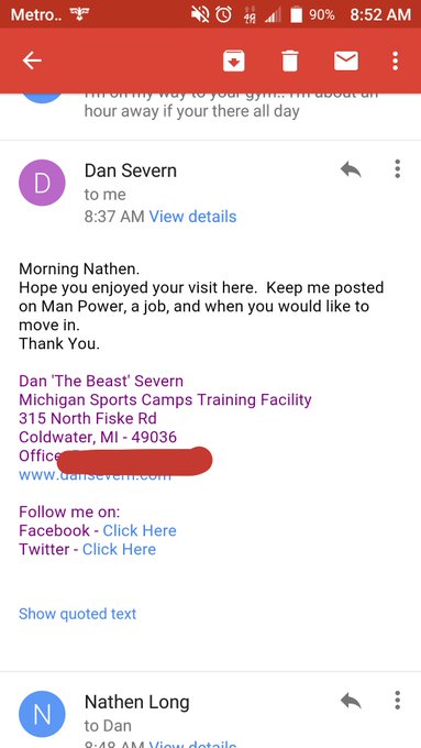 I will be heading to stay and train at Dan "TheBeast" Severns in Coldwater Michigan. Heading there Saturday<a href="/tag/uncagedmagazine"class="tags"><span>#uncagedmagazine</span></a>