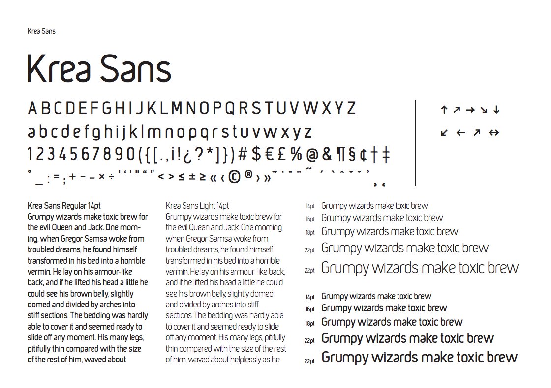 What #font do we use in our logo? Own homemade Krea Sans, of course ;)
