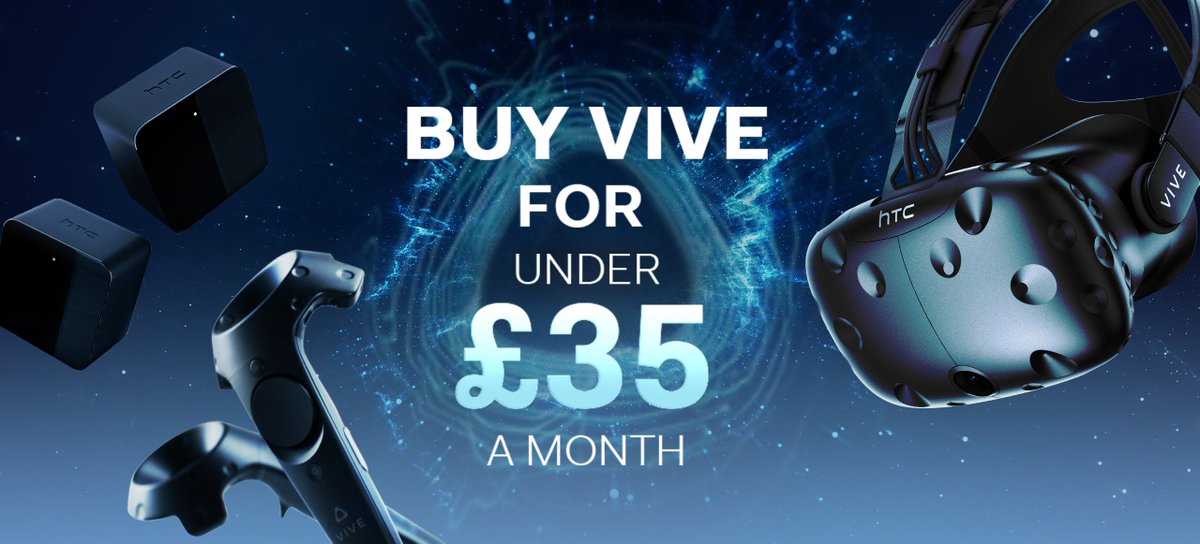 htcvive's tweet image. Great news for our friends in the U.K. - @htcvive financing is now available, starting at under £35 per month -  bit.ly/viveUKfinancing #VR