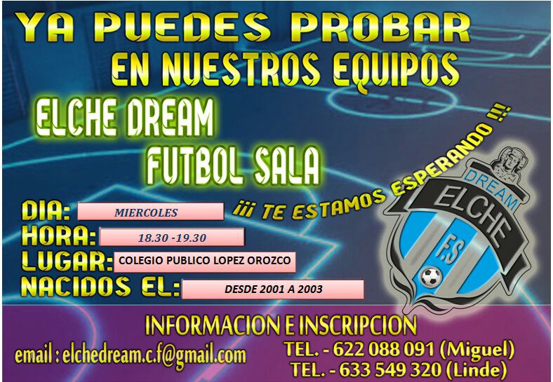 dreamfutsal1's tweet photo. Ven y prueba con nosotros https://t.co/bqAQ45n1gF
