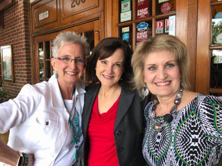 Out and about on Saturday with Lorri Allen, media expert, and Dianna Booher, famous author on communication for the NSA Chapter meeting.