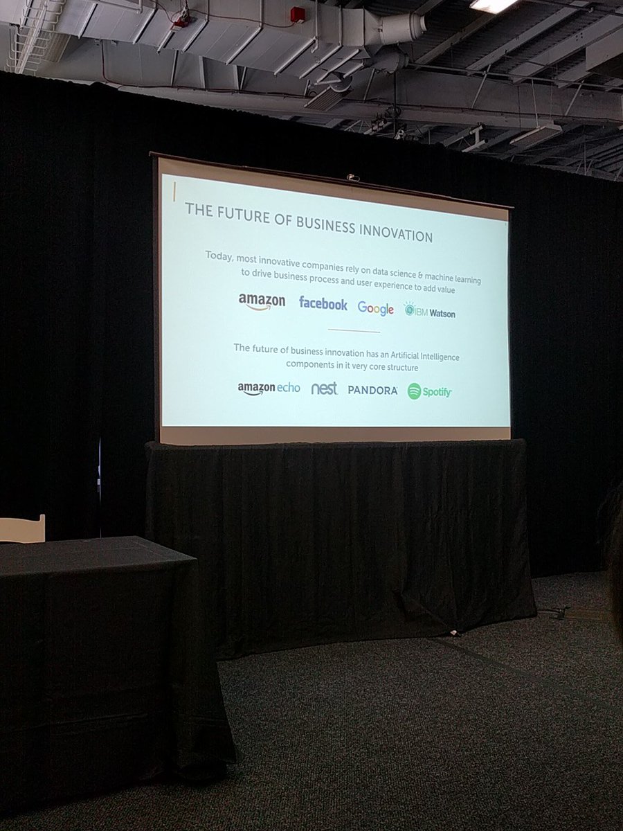 Antw_0ne's tweet photo. AI is part of the core structure of future business innovation #TCDisrupt #galvanize https://t.co/ruCtuoNE0J