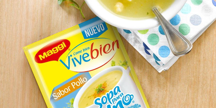 Maggi_Chile's tweet image. ¡Despídete del frío con una rica sopa o crema COME BIEN, VIVE BIEN de MAGGI ® con 80% menos sal! #SopitaParaElFrío