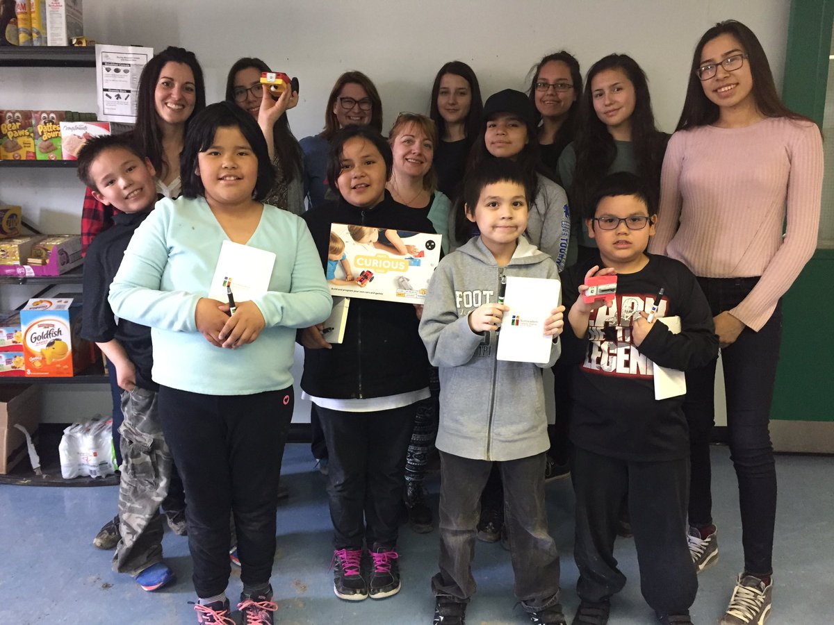 MelizzaLavoie's tweet photo. .#walkwithusproject in Moosonee to capture 360's &amp; spread some @samlabs Curious Cars joy to Ss at Bishop Belleau! @NECDSB @IvelinOfThings https://t.co/VtigYXmqGH