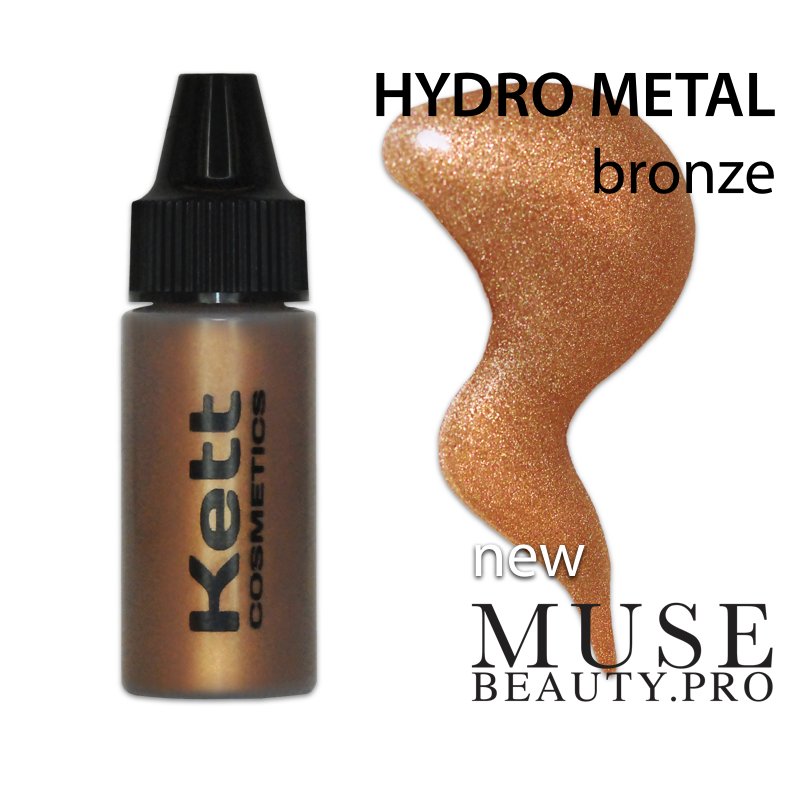 MuseBeautypro's tweet photo. introducing BRONZE HYDRO METAL from the NEW KETT METAL TRIO - LIMITED EDITION for brush to #airbrushmakeup | SHOP: https://t.co/8odzm79vGO https://t.co/ymZDywkXe1