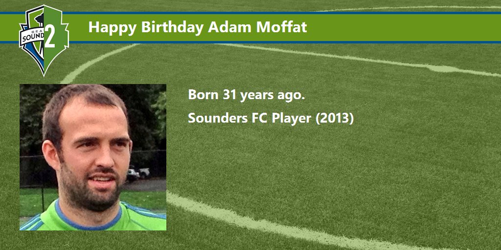 Happy birthday Adam Moffat  