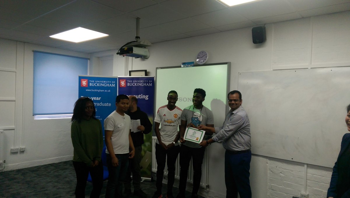 UB_Computing's tweet photo. Congratulations Campus Market with your #3rdplace @ #SWBuckingham
@InnovateMK @LeanStartUpEMEA @UniOfBuckingham https://t.co/kjUh2b7OmU