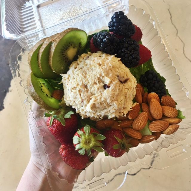 Its almost lunch time! Stop by and grab some freshly made Chicken Salad!
