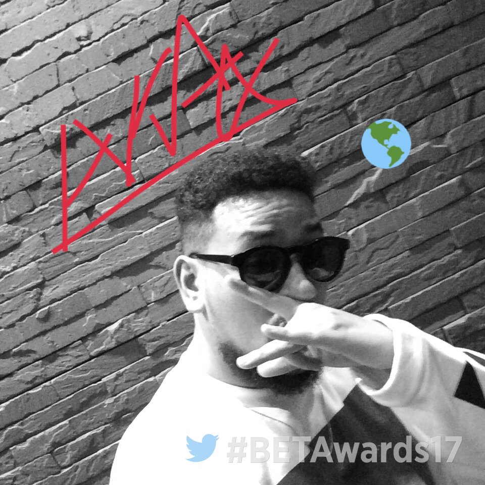 BET_Africa's tweet photo. #BETAwards17 @akaworldwide was so excited about his nomination that he created these swaggy visuals. Next album cover perhaps? 😂🔓 https://t.co/MOUi0GkfPB
