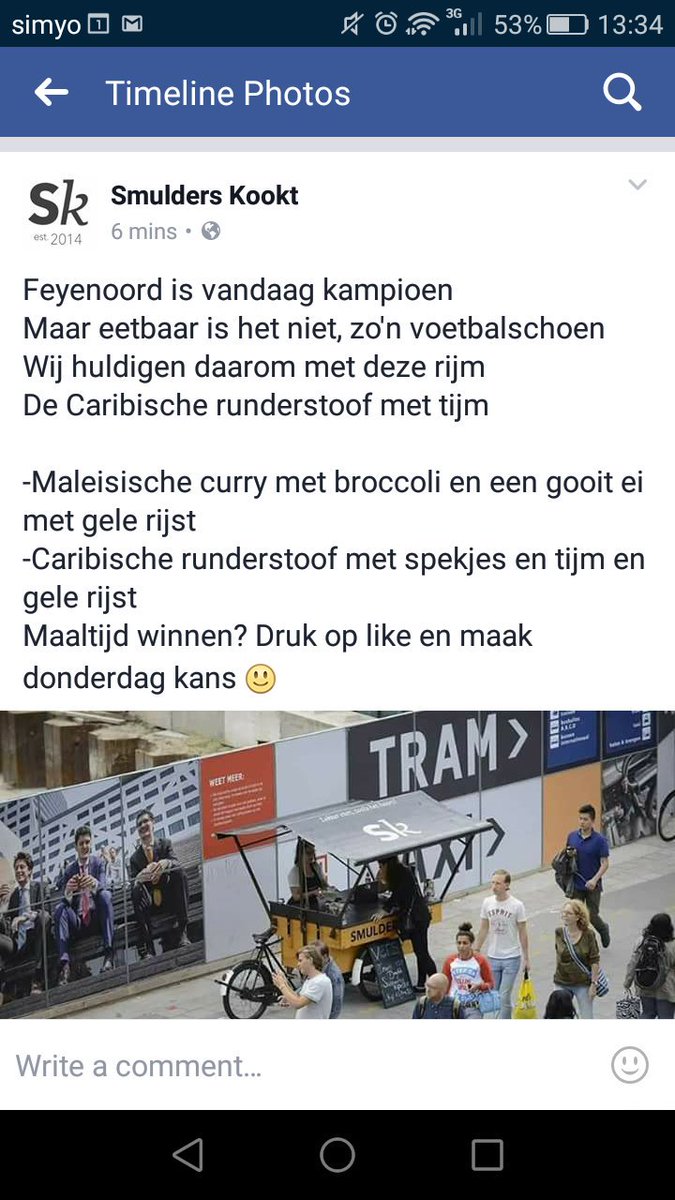 Wij zijn er nog bijna 2 uur voor de mensen met vertraging! Heerlijke maaltijden voor thuis. <a href="/NS_online/">NS online</a> #coolsingel #FeyenoordKampioen