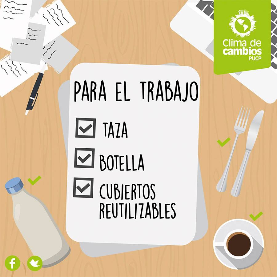 climadecambios's tweet photo. #ReduceTuConsumo Si los llevas a la oficina, no generas basura! https://t.co/HQHXIQ9iCY