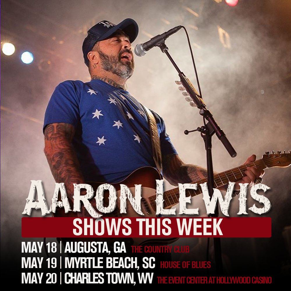 Aaronlewismusic's tweet photo. Georgia, South Carolina, and West Virginia this week! Tickets available at https://t.co/lAXLECEaJB 

📷 : @1776united https://t.co/pZw5Bory8H