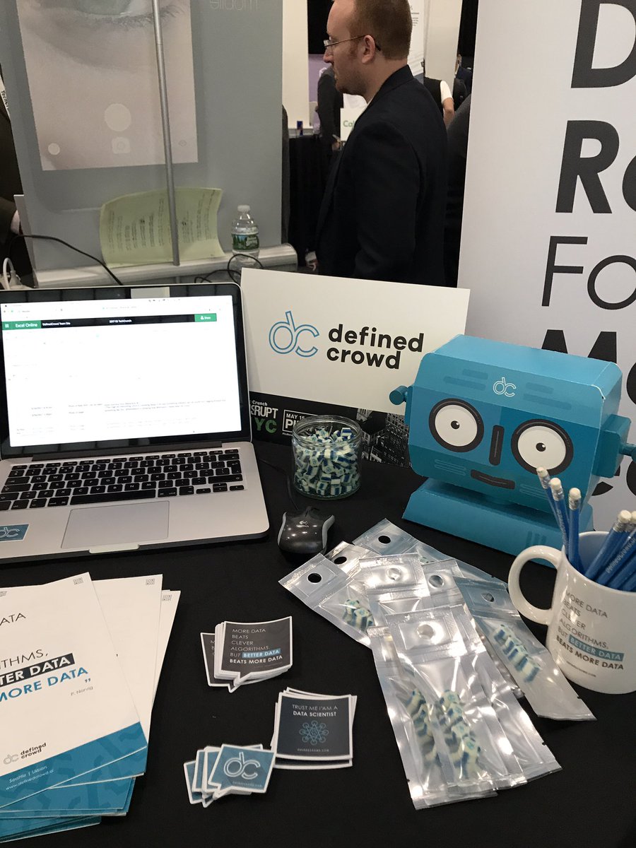 Say hello to our lil #robot! We're in the Startup Battlefield section of the Startup Alley #TCDisrupt