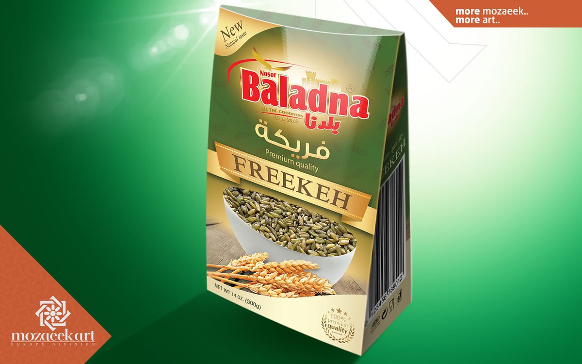 mozaeek_art's tweet photo. Mozaeek Art For Advertising Services
Design product for #Freekeh to "nosor baladna" company
#موزاييك_آرت #mozaeek_art #packiging #design# https://t.co/so6CNftpk5