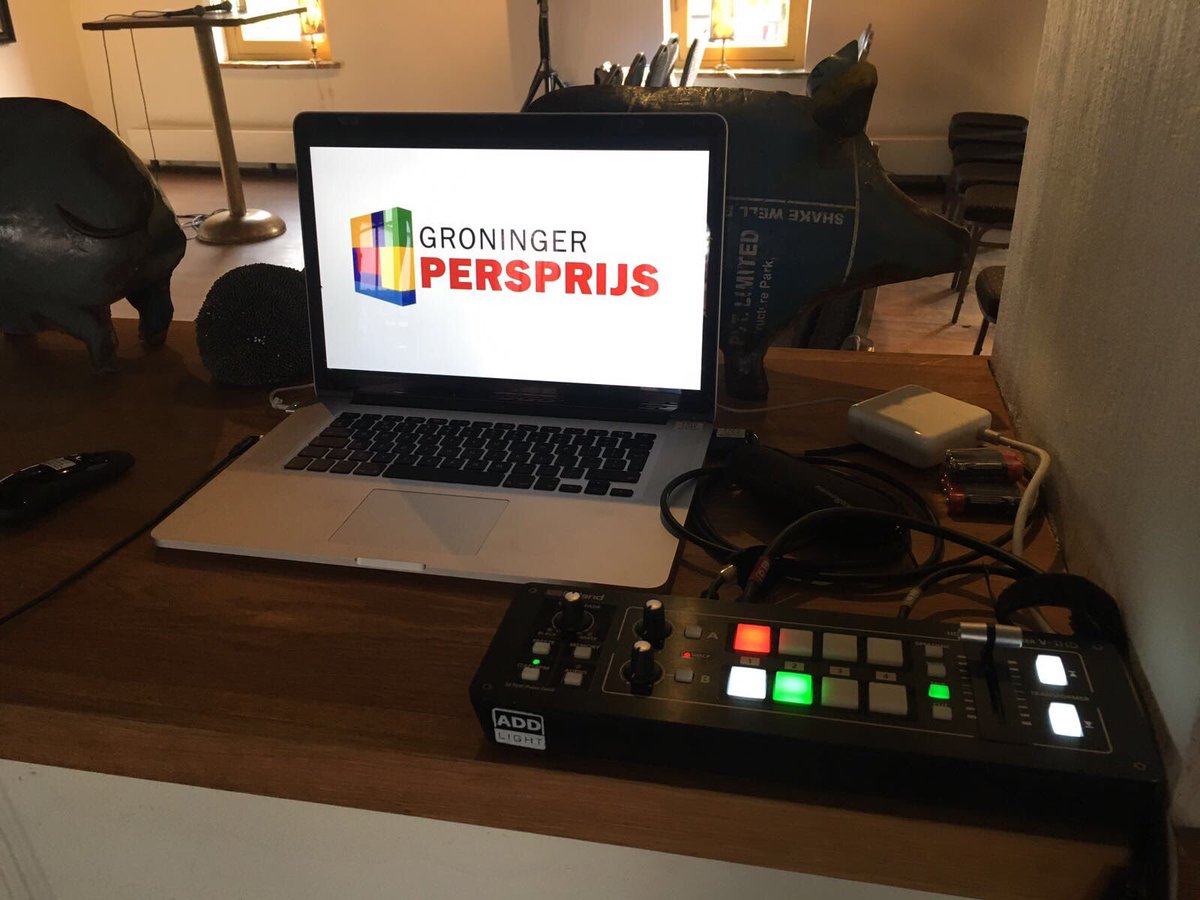 Uitreiking van de <a href="/groningerperspr/">Groninger Persprijs</a>  tijdens de <a href="/noorderpers/">Noorderpers</a> in opdracht van <a href="/ProTimeAV/">Pro-Time Broadcast</a> #gpp16